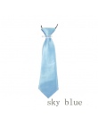 Dla dzieci Chłopcy Regulowaną Szyi Krawat Satyna elastyczna Krawat Wysokiej Jakości Stałe krawat Dodatków Odzieżowych HD0001a