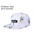 2018 Nowy wzór Owoce Moda Czapki Snapback Dla Dorosłych i Dzieci dzieci Baseball Czapki Dla Chłopców Dziewczyny Słońce Hip Hop S