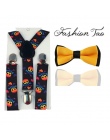 2 SZTUK Różnych Kolorów Chłopców Dzieci Szelki BowTie Motyl Krawat Łatwy do Noszenia Dla Chłopca TR0003
