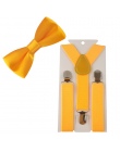 2 SZTUK Różnych Kolorów Chłopców Dzieci Szelki BowTie Motyl Krawat Łatwy do Noszenia Dla Chłopca TR0003