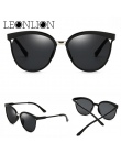 LeonLion Cukierki Marka Projektant Okulary Cat Eye Kobiety Luksusowe Plastikowe Okulary Klasyczne Retro Outdoor Óculos De Sol Ga