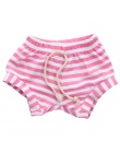 GORĄCA Sprzedaż Newborn Baby bloomers Szary Różowy Niebieski Black White Stripes Dziewczynek Spodenki Letnie Spodnie Spodnie PP 