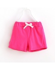 V-TREE moda Lato chłopcy szorty cukierki kolor Spodenki sportowe dla dziewcząt dzieci bawełniane spodenki plażowe dla dzieci spo
