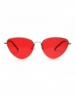 Retro Okulary Cat eye Kobiety Żółty Czerwony Lekkie Okulary Soczewki okulary Mody dla kobiet W Stylu Vintage Metalowe Okulary