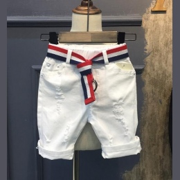 2018 gorące lato projekt Biały chłopca dżinsy dzieci krótkie spodnie chłopców eleganckie szorty denim jeans dla dzieci 2-7years 