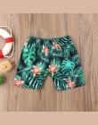 Maluch Boys Baby Fashion Casual Summer Beach Shorts 2 Styl Elastyczny Pas Paski Floral Print Wysoka Talia Luźne Spodenki 1-6Y