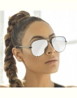 Pistolet Różowe okulary srebrny lustro metal okulary marka projektant pilotażowe okulary kobiety mężczyźni odcienie najwyższej m