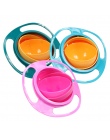 Danie Do Karmienia dzieci Cute Baby Gyro Bowl Uniwersalny 360 Obrót Odporna Na Zalanie Miski Dania Żywności klasy PP Dzieci's Dz