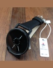 Hot moda kreatywny zegarki kobiety mężczyźni quartz-zegarek 2017 BGG marki unikalne dial design zakochanych watch skórzany zegar
