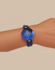 Kobiety Zegarki Gem Cięcia Geometria Kryształ Skórzana Sukienka Zegarek Kwarcowy Zegarek Mody Panie Prezenty Zegar Relogio Femin