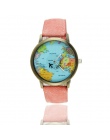 Moda Globalne Podróży Samolotem Mapa Mężczyźni Kobiety Zegarki Casual Denim Zegarek Kwarcowy Casual Zegarki Sportowe dla Mężczyz
