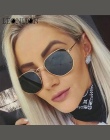 LeonLion 2018 Łamana Okulary Okulary Damskie Lady Luksusowe Retro Metalowe Okulary Zabytkowe Lustro Oculos De Sol Feminino UV400