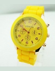Hot Sprzedaży Marki Genewa Silikonowe Kobiet Zegarek Panie Mody Zegarek Kwarcowy Dress Kobiet Zegarek GV008