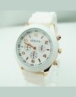 Hot Sprzedaży Marki Genewa Silikonowe Kobiet Zegarek Panie Mody Zegarek Kwarcowy Dress Kobiet Zegarek GV008