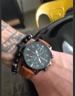 Wojskowe Biznes Zegarki Mężczyźni Marka Sport Luxury Cyfrowy Relogio Masculino Retro Design Skórzany pasek Stopu Quartz Wrist Wa