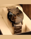 Luksusowa Marka Ze Stali Nierdzewnej Kwarcowy Zegarek Mężczyźni Kobiety Moda Wrist Watch Bransoletka Na Rękę Zegar relogio mascu