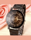 Luksusowa Marka Ze Stali Nierdzewnej Kwarcowy Zegarek Mężczyźni Kobiety Moda Wrist Watch Bransoletka Na Rękę Zegar relogio mascu