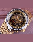 Zwycięzca Nowy Numer Projektu Sportu Bezel Złoty Zegarek Męskie Zegarki Top Marka Luksusowe Montre Homme Zegar Mężczyźni Automat
