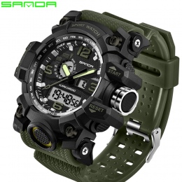 Wojskowy zegarek dla mężczyzn Męski  Sportowy Cyfrowy LED G-Shock