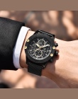 BENYAR Sport Chronograph Zegarki Moda Męska Mesh & Rubber Band Wodoodporna Luksusowa Marka Złoty Zegarek Kwarcowy Saat dropshipp