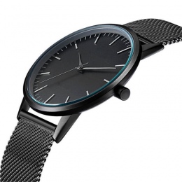 Ctpor Ultra cienkie Mody Mężczyzna Zegarek Ze Stali Nierdzewnej Watchband Business Zegarki Wodoodporna odporna na Zarysowania Mę