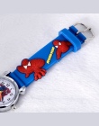 FD Spiderman Wzór 3D Gumy Pasek Zegarek Dla Dzieci Moda Dla Dzieci Studentów 2018 Cartoon Sport Zegar Kwarcowy Zegarek Na Rękę d