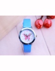 Marka odzieżowa Dla Dzieci Zegarki Dzieci Kwarcowy Zegarek Uczeń Dziewczyny zegarek Kwarcowy-Cute Kolorowe Motyl Wybierania Wodo