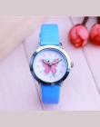 Marka odzieżowa Dla Dzieci Zegarki Dzieci Kwarcowy Zegarek Uczeń Dziewczyny zegarek Kwarcowy-Cute Kolorowe Motyl Wybierania Wodo