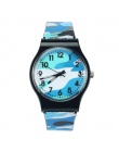 Nowe Mody Kamuflaż Dzieci dzieci Zegarek Kwarcowy Zegarek Dla Dziewczyny Boy Niebieski zegarki reloj mujer zegarki Dropshipping 