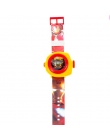 FD Kreatywny Odbicie Dzieci Zegarek Cute Cartoon Wzór Spiderman Fajne Wyświetlacz LED zabawki Dla Dzieci Zegar Hot Nowe Dziewczy
