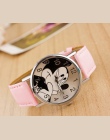 8 kolory Cute cartoon zegarek kwarcowy dzieci skóra zegarek Mickey zegarki kid boy kobiety dziewczyny relojes