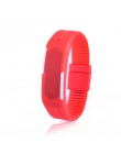 2018 Cukierki Kolor Mężczyzna kobiet Zegarek Rubber LED Bransoletka dla dzieci Zegarki Data Sport Cyfrowy Zegarek dla studenta