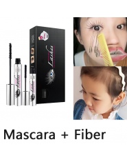 4D Silk Fiber Mascara Jedwab Mascara Makijaż Zestaw Rzęs Wydłużenie Wodoodporna