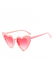 Serce Okulary Przeciwsłoneczne Damskie marka projektant Cat Eye Okulary Retro Love Heart Shaped Okulary UV400 Okulary Panie Zaku