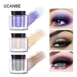 UCANBE Marka Shimmer Loose Powder Eye Shadow Makijaż Glitter Eyeshadow Pigment Wodoodporna Metalik Oczy 3D Nagie Proszku Kosmety