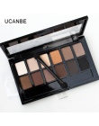 Ucanbe 12 Kolory Pro Nago Kolor Ziemi Smoky Eye Shadow Shimmer Matte Eyeshadow Paleta z Pędzlem Do Makijażu Mineralnego Wodoodpo