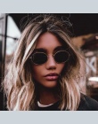 Śliczne sexy retro owalne okulary kobiety znane marki mały złoty czarny 2018 vintage retro okulary przeciwsłoneczne kobiet czerw