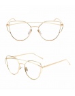Najnowszy Cat Eye Okulary Przeciwsłoneczne Damskie Marka Projektant Twin-Belki Okulary Lustrzane Okulary Płaski Miłość Cios Wyra