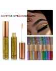 HANDAIYAN Marka 1 sztuk Glitter Eyeliner Pen 10 Kolory Metaliczny Połysk Eye Shadow & Liner Połączenie Ołówek Makijaż Oczu