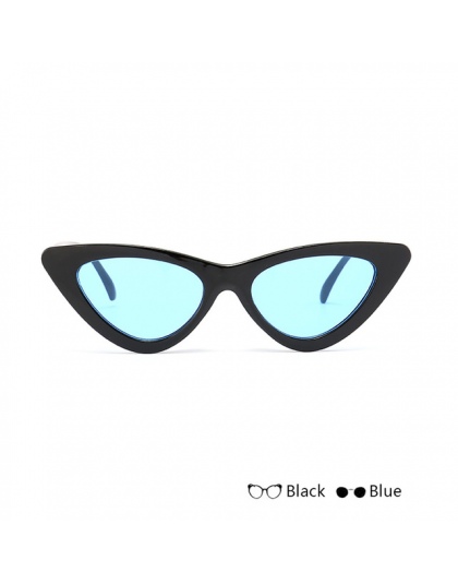 VRCHIC 2018 Nowy Śliczne Sexy Retro Okulary Cat eye Kobiety Czarny Biały Trójkąt Rocznika Tanie Okulary przeciwsłoneczne Kobiet 