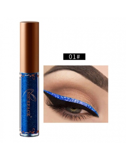Nowy Złoty Metaliczny Shimmer Makijaż Eyeliner W Płynie 12 Kolory Glitter Eyeliner Makijaż Diomand Shining Liner Kosmetyki