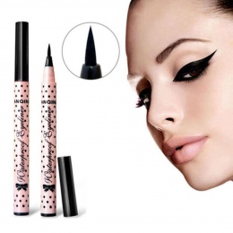Wysokiej Jakości Różowy Kolor Obudowy Eyeliner Pen Makijaż Kosmetyki Czarny Różowy Eye Liner w Płynie Ołówek Makijaż Narzędzie A