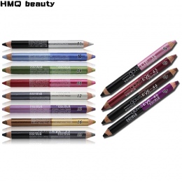 12 kolory Wyróżnienia Brokat Eyeshadow Eyeliner Pen makijaż wytrzymała Wodoodporna sweatproof Podwójnie Zakończony Oczy Ołówek M