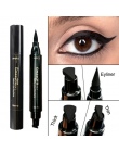 Marka Oczu Liniowej Ciecz Makeup Makijaż Wodoodporny Eyeliner Pencil Wodoodporna Czarny Podwójnie zakończony Ołówek
