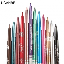 12 sztuk/zestaw Kobiety Uroda Kosmetyki Glitter Eyeshadow Pen Wodoodporna Kolorowe Shimmer Eye Liner Pencil Wargi Eyeliner Nago 