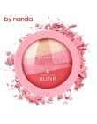 3 Kolory PRZEZ NANDA Pieczone Blush Makijaż Kosmetyki Naturalne Pieczone Blush Róż Do Policzków Powder Palette Uroczy Kolor Poli