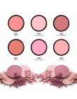 FOCALLURE 6 Kolory Blush Róż Do Policzków Powder Palette Makijaż Kosmetyki Naturalne Wciśnięty Uroczy Kolor Policzków Makijaż Tw