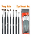 JAF Marka 7 sztuk Eyeshadow Pędzle do Makijażu Klasyczne 100% Naturalne Zwierząt Włosów Cień Do Oczu Mieszania Make Up Brush Set