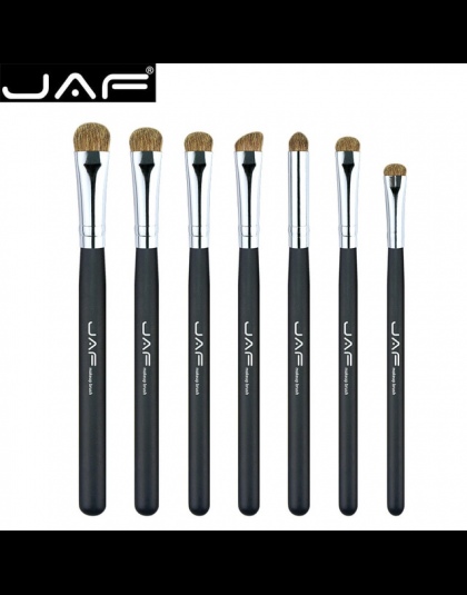 JAF Marka 7 sztuk Eyeshadow Pędzle do Makijażu Klasyczne 100% Naturalne Zwierząt Włosów Cień Do Oczu Mieszania Make Up Brush Set