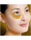 20 sztuk = 10 paczek Złota Eye Mask Kryształ Collagen Eye Mask Cienie Anti-Opuchliznę Krem Kwas Hialuronowy obturatory Złoty Mas